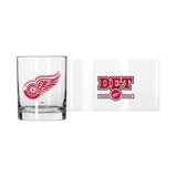 Detroit Red Wings 14oz Letterman Rocks Glass - Logo Brands - Flyclothing LLC