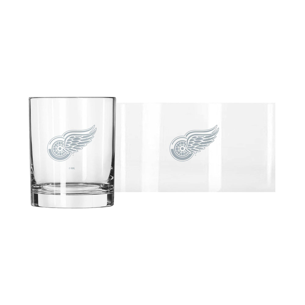 Detroit Red Wings 14oz Frost Rocks Glass - Logo Brands - Flyclothing LLC