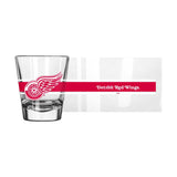 Detroit Red Wings 2oz Stripe Shot Glass - Logo Brands - Flyclothing LLC