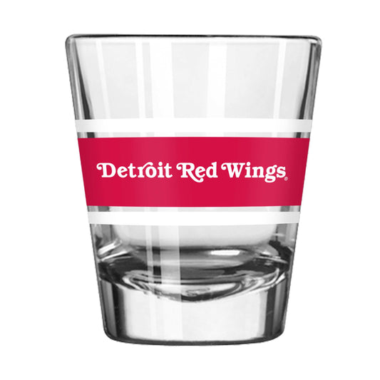 Detroit Red Wings 2oz Stripe Shot Glass - Logo Brands - Flyclothing LLC