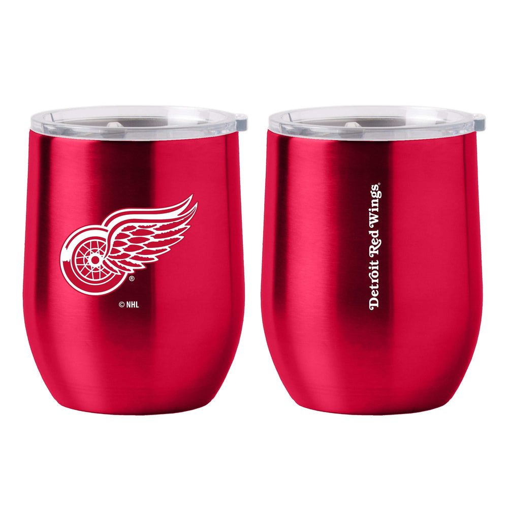 Detroit Red Wings 16oz Gameday Stainless Curved Beverage - Logo Brands - Flyclothing LLC