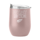 Detroit Red Wings 16oz Stencil Powder Coat Curved Bev - Logo Brands - Flyclothing LLC