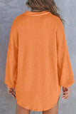 Half Button Long Sleeve Sweatshirt - Trendsi - Flyclothing LLC