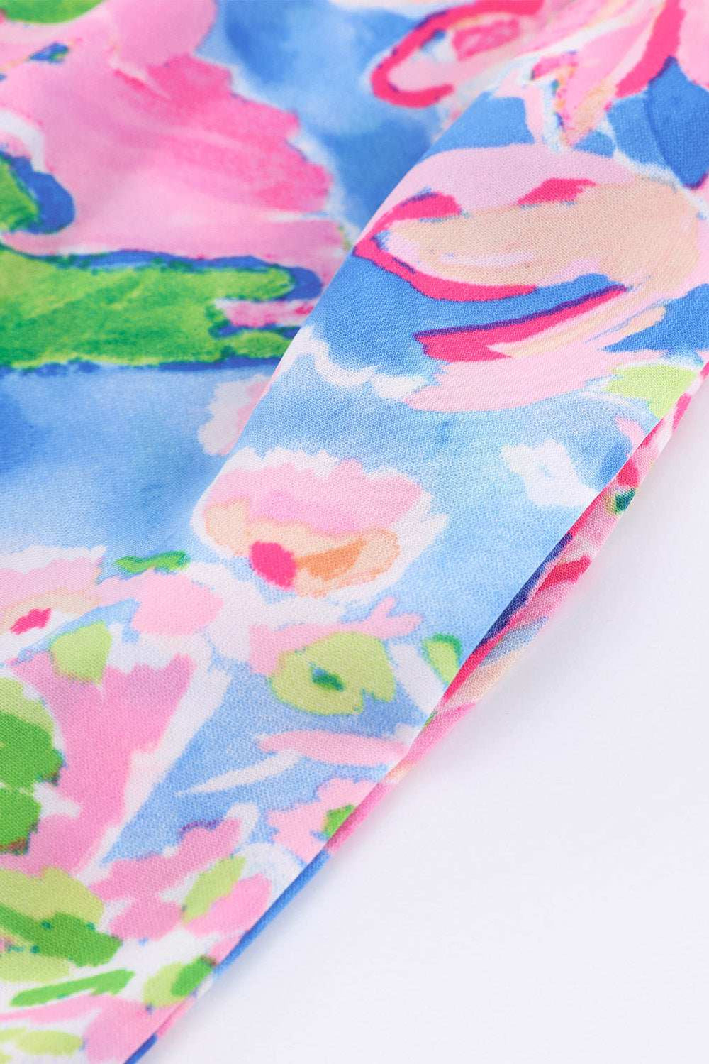 Floral Smocked Square Neck Jumpsuit with Pockets - Trendsi - Flyclothing LLC