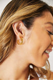 Adored Stainless Steel 18K Gold-Plated Earrings - Trendsi - Flyclothing LLC