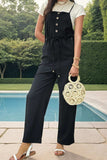 Tied Pocketed Spaghetti Strap Overalls - Trendsi - Flyclothing LLC