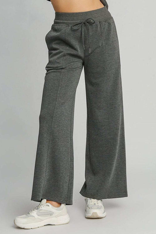 Umgee Full Size Drawstring Wide Leg Pants with Pockets - Trendsi - Flyclothing LLC