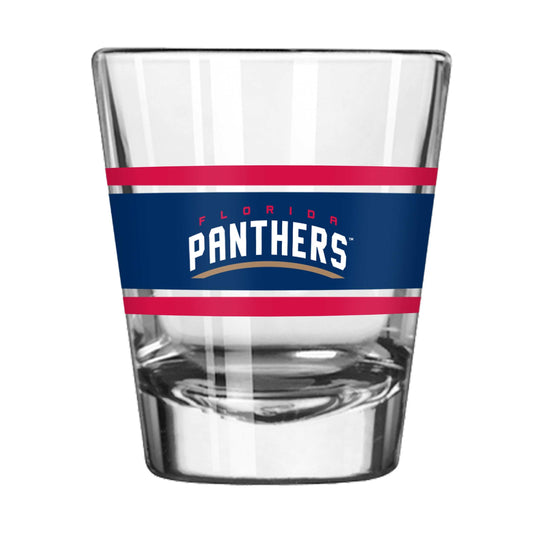 Florida Panthers 2oz Stripe Shot Glass - Logo Brands - Flyclothing LLC