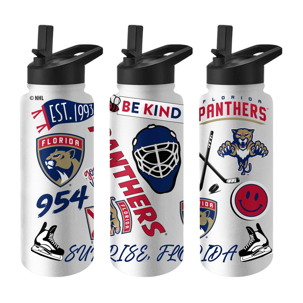 Florida Panthers 34oz Native Quencher Bottle - Logo Brands - Flyclothing LLC