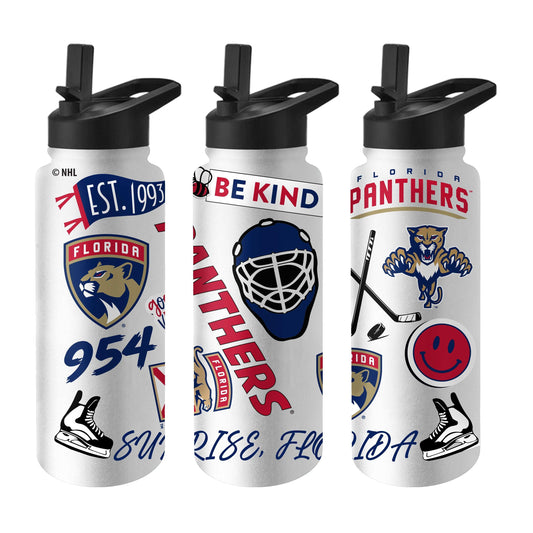 Florida Panthers 34oz Native Quencher Bottle - Logo Brands - Flyclothing LLC