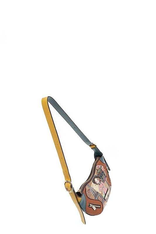 Nicole Lee USA Eco-Leather Saddle Bag - Trendsi - Flyclothing LLC