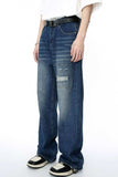 Men's Distressed Applique Straight Jeans - Trendsi - Flyclothing LLC