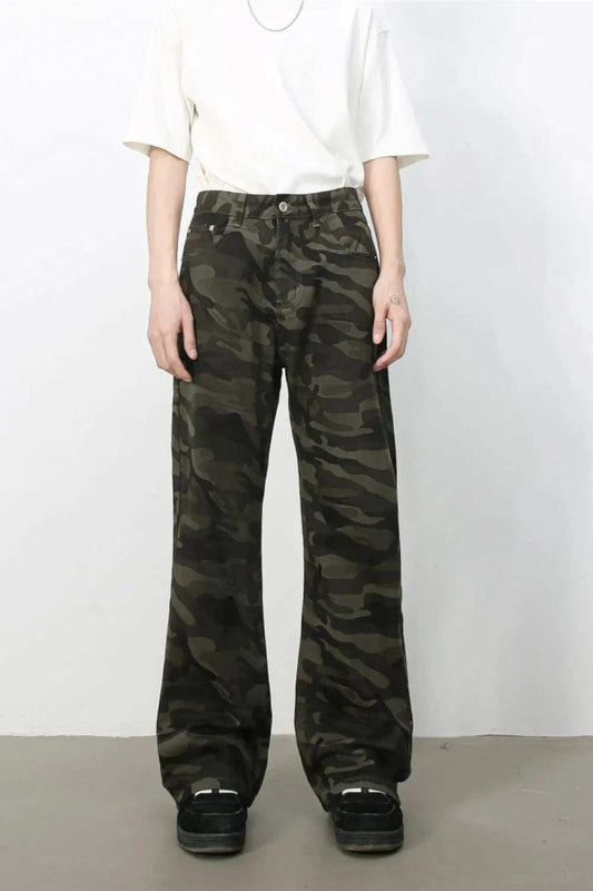 Men's Camouflage Jeans with Pockets - Trendsi - Flyclothing LLC