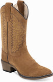 Old West Light Brown Suede Children's Western Boots - Kansas City Chiefs - Flyclothing LLC
