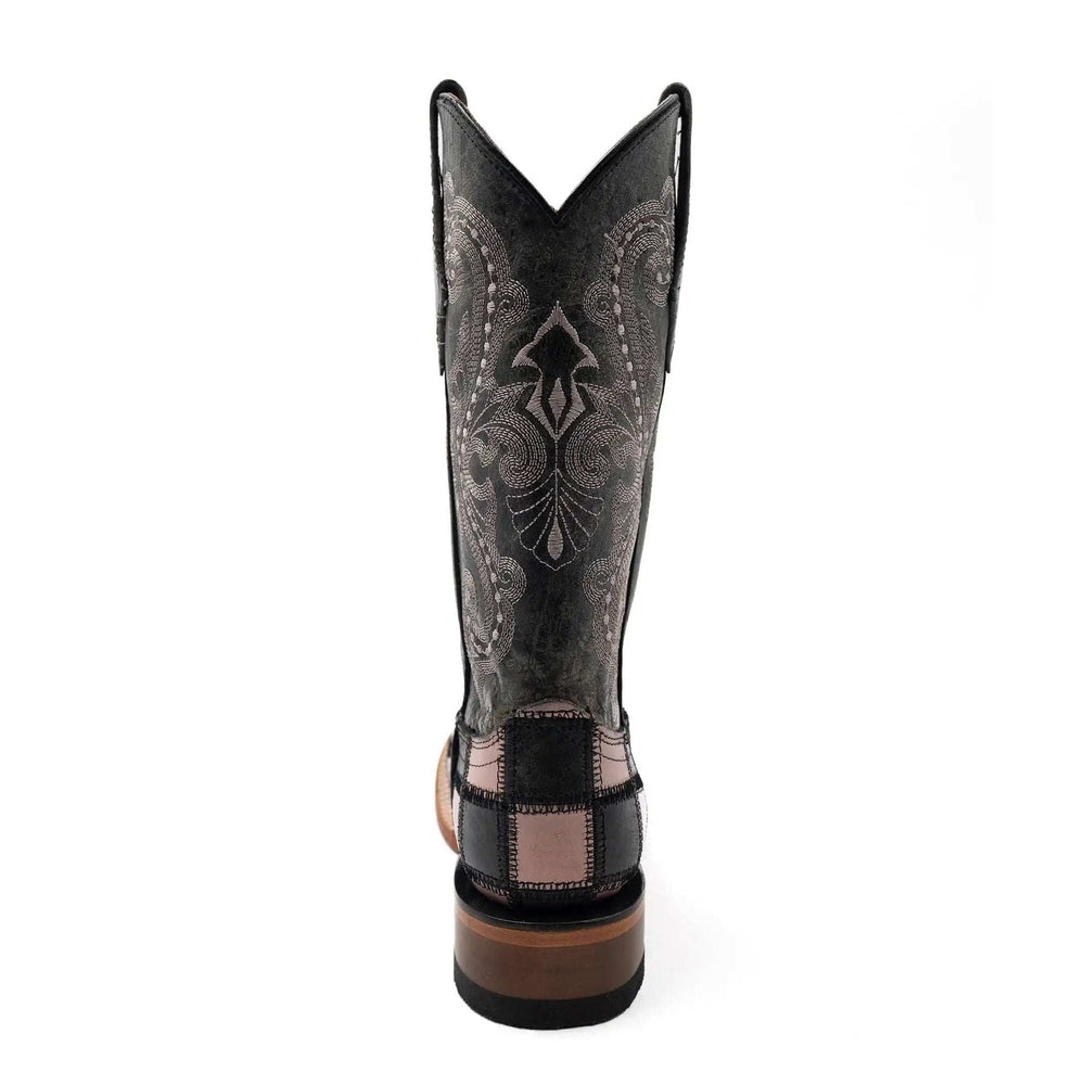 Ferrini Black Patchwork Womens Boot - Ferrini USA Inc. - Flyclothing LLC