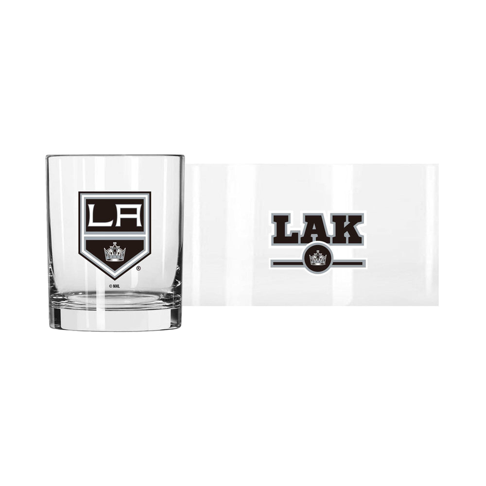 Los Angeles Kings 14oz Letterman Rocks Glass - Logo Brands - Flyclothing LLC