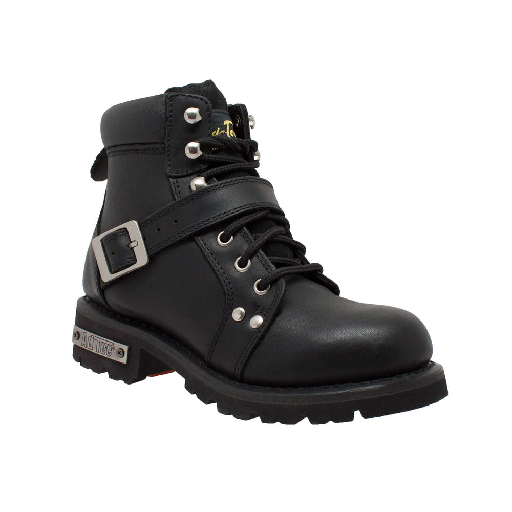 RideTecs Women's 6" Lace Zipper Boot Black - AdTec - Flyclothing LLC