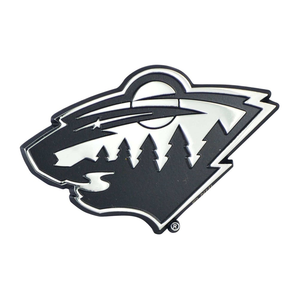 NHL - Minnesota Wild Chrome Emblem - Logo Brands - Flyclothing LLC