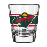 Minnesota Wild 2oz Stripe Shot Glass - Logo Brands - Flyclothing LLC