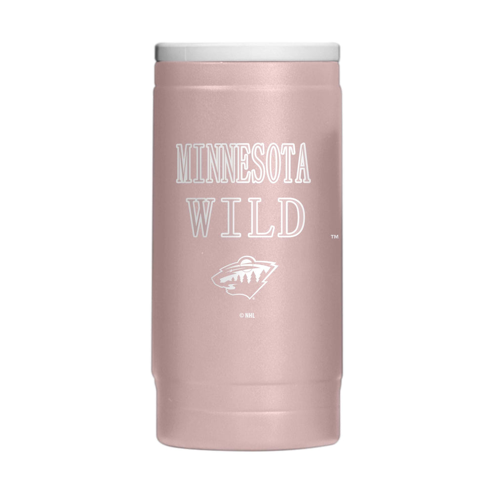Minnesota Wild 12oz Dusk Stencil Powdercoat SlimCan Coolie - Logo Brands - Flyclothing LLC