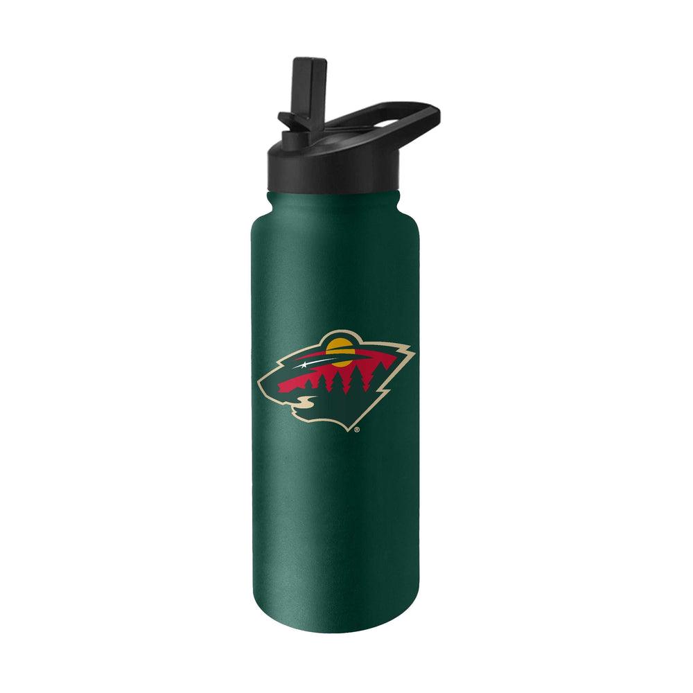 Minnesota Wild 34oz Logo Quencher Bottle - Logo Brands - Flyclothing LLC