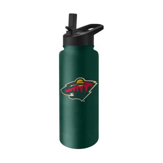 Minnesota Wild 34oz Logo Quencher Bottle - Logo Brands - Flyclothing LLC
