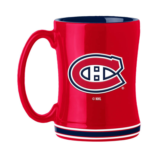 Montreal Canadiens 14oz Relief Mug - Logo Brands - Flyclothing LLC
