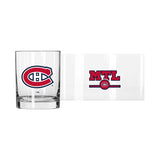 Montreal Canadiens 14oz Letterman Rocks Glass - Logo Brands - Flyclothing LLC