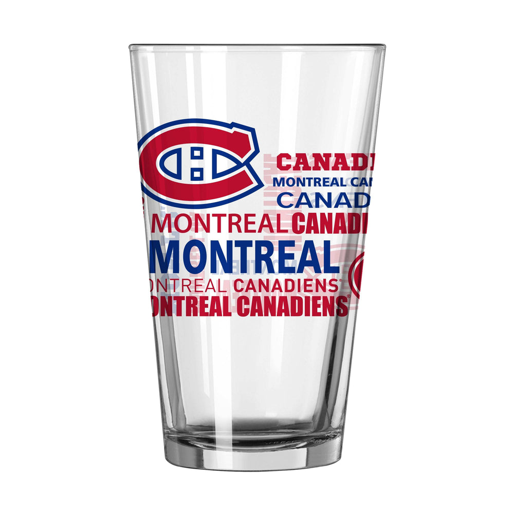 Montreal Canadiens 16oz Spirit Pint Glass - Logo Brands - Flyclothing LLC