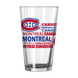 Montreal Canadiens 16oz Spirit Pint Glass - Logo Brands - Flyclothing LLC