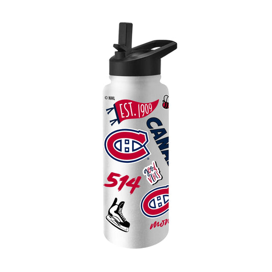 Montreal Canadiens 34oz Native Quencher Bottle - Logo Brands - Flyclothing LLC