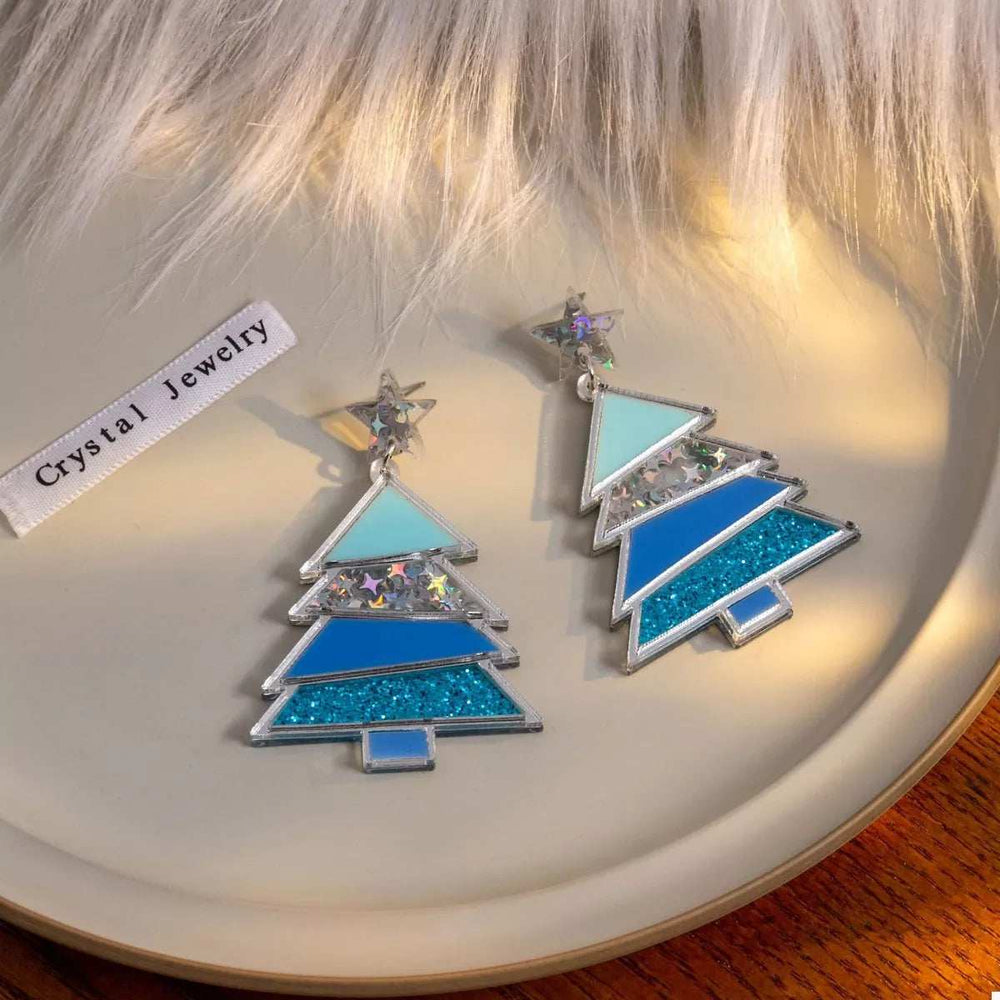 Christmas Tree Dangle Earrings - Trendsi - Flyclothing LLC