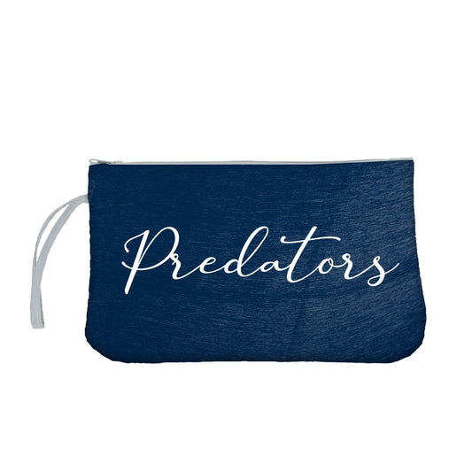 Nashville Predators Script Crosshatch Wristlet - Logo Brands - Flyclothing LLC