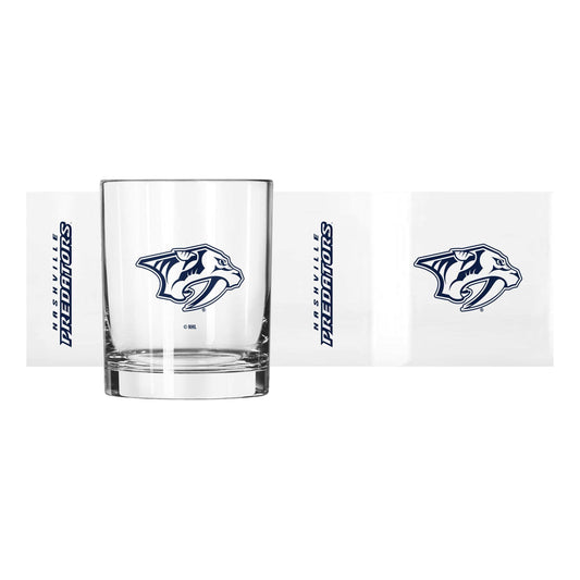 Nashville Predators 14oz Gameday Rocks Glass - Logo Brands - Flyclothing LLC