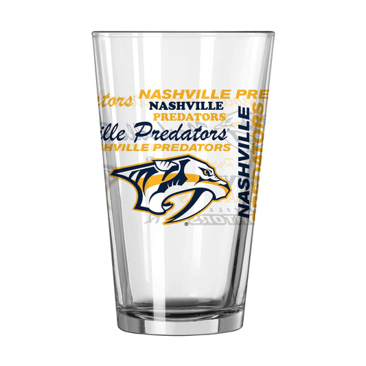 Nashville Predators 16oz Spirit Pint Glass - Logo Brands - Flyclothing LLC