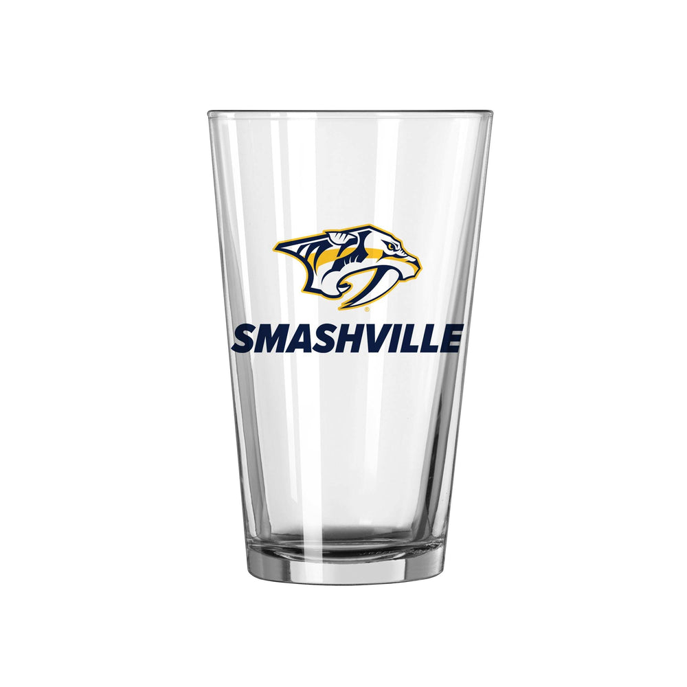 Nashville Predators 16oz Slogan Pint Glass - Logo Brands - Flyclothing LLC