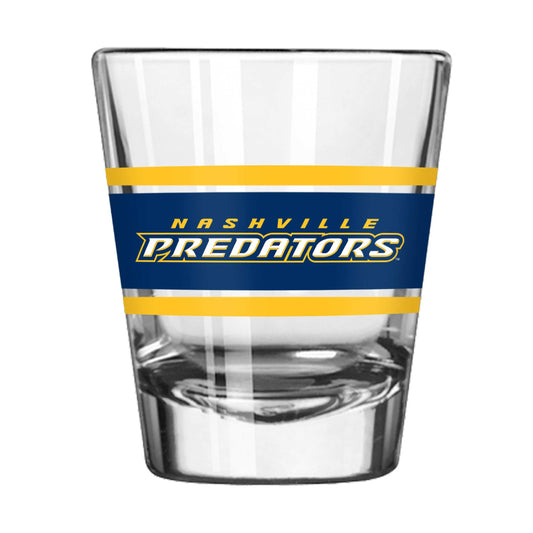 Nashville Predators 2oz Stripe Shot Glass - Logo Brands - Flyclothing LLC