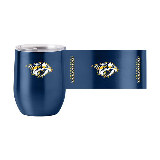 Nashville Predators 16oz Gameday Stainless Curved Beverage - Logo Brands - Flyclothing LLC