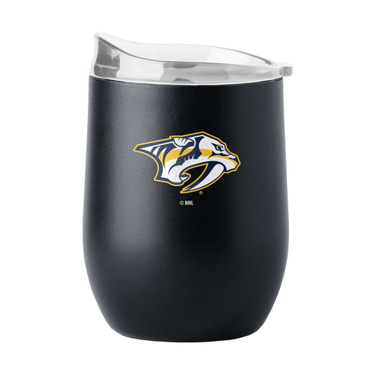 Nashville Predators 16oz Swagger Powder Coat Curved Bev - Logo Brands - Flyclothing LLC