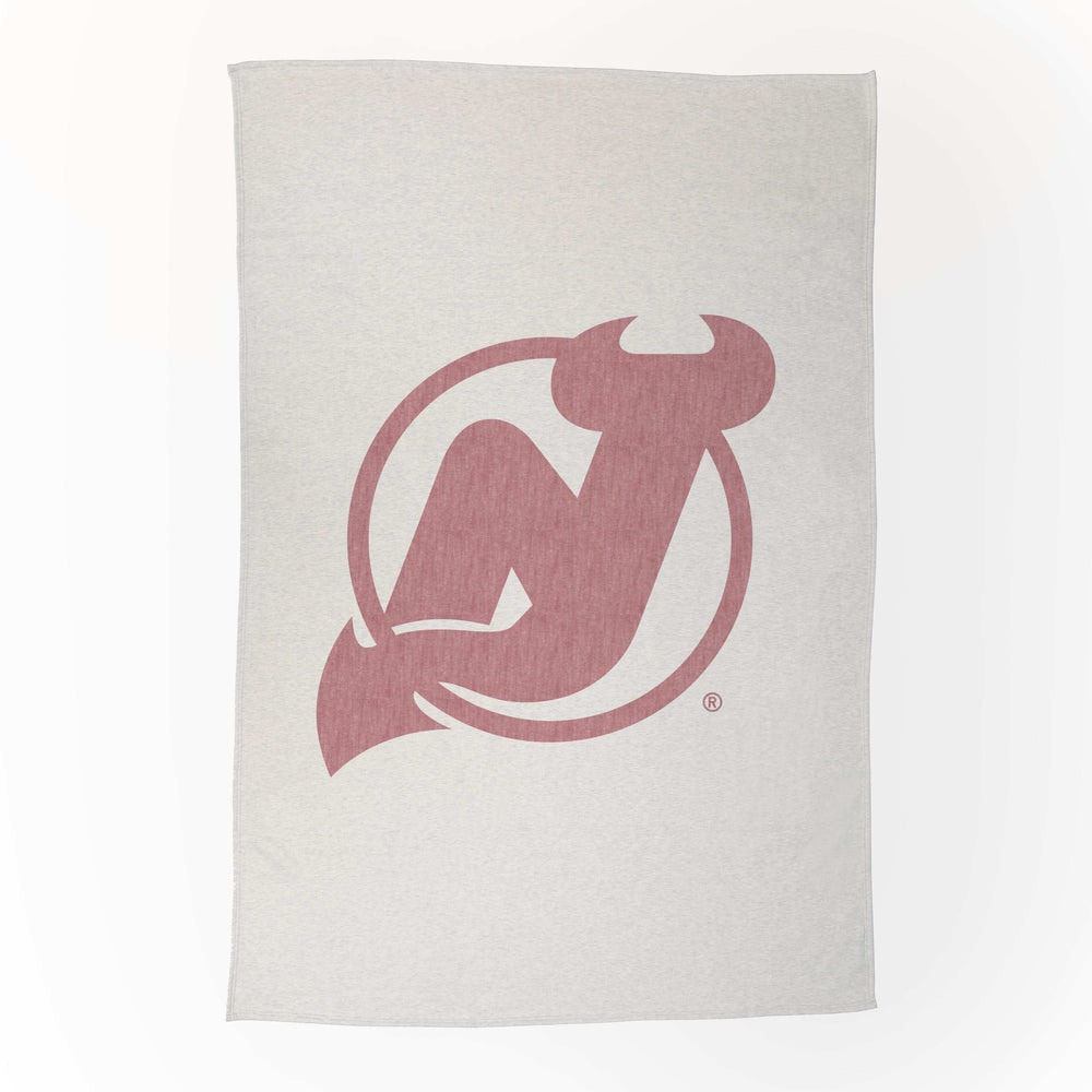 New Jersey Devils Oversized Logo Sublimated Sweatshirt Blanket - Logo Brands - Flyclothing LLC