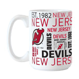 New Jersey Devils 15oz Spirit Sublimated Mug - Logo Brands - Flyclothing LLC