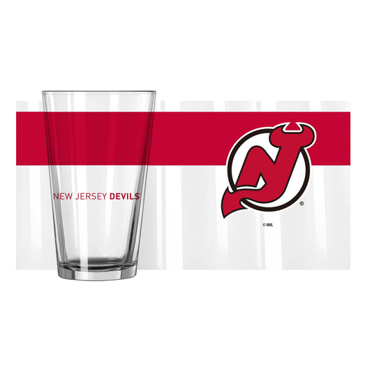 New Jersey Devils 16oz Colorblock Pint Glass - Logo Brands - Flyclothing LLC