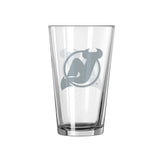 New Jersey Devils 16oz Frost Pint Glass - Logo Brands - Flyclothing LLC