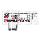 New Jersey Devils 16oz Spirit Pint Glass - Logo Brands - Flyclothing LLC