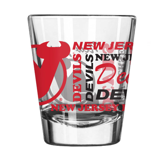 New Jersey Devils 2oz Spirit Shot Glass - Logo Brands - Flyclothing LLC