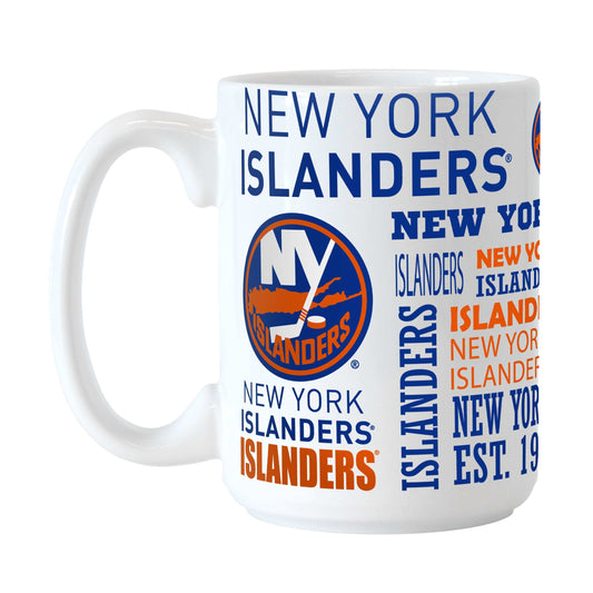 NY Islanders 15oz Spirit Sublimated Mug - Logo Brands - Flyclothing LLC