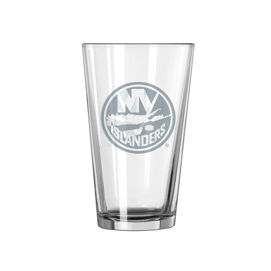 New York Islanders 16oz Frost Pint Glass - Logo Brands - Flyclothing LLC