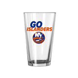 New York Islanders 16oz Slogan Pint Glass - Logo Brands - Flyclothing LLC