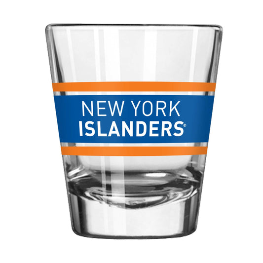 New York Islanders 2oz Stripe Shot Glass - Logo Brands - Flyclothing LLC