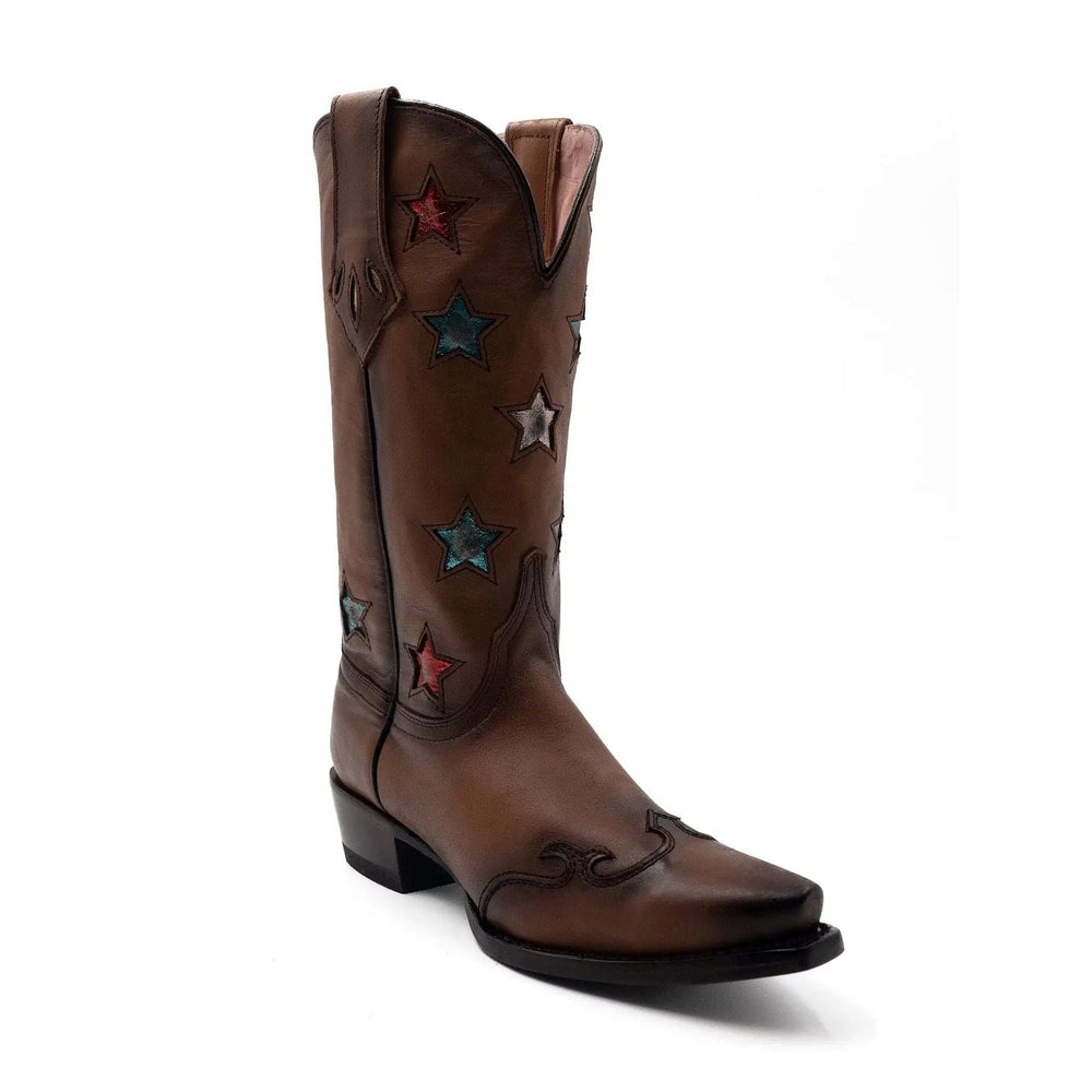 Ferrini Estrella Womens Brandy Cowboy Boot - Ferrini USA - Flyclothing LLC